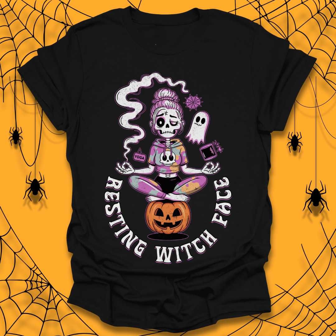 Resting Witch Face Halloween T-Shirt