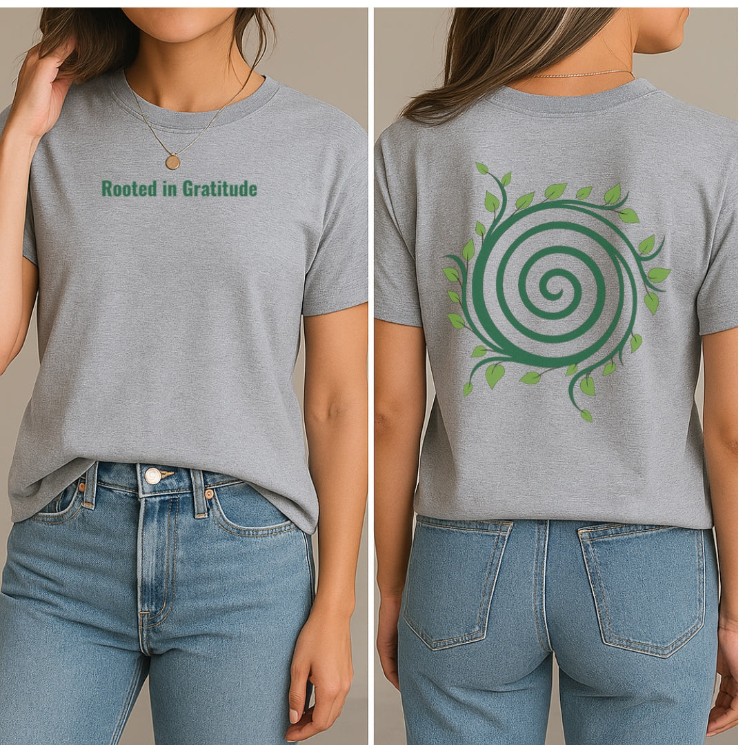 Rooted in Gratitude T-Shirt (Front + Back)