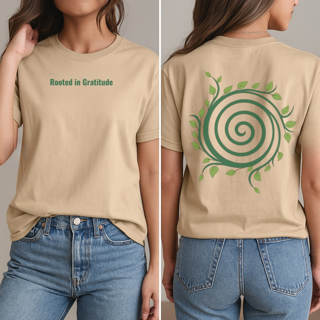 Rooted in Gratitude T-Shirt (Front + Back)