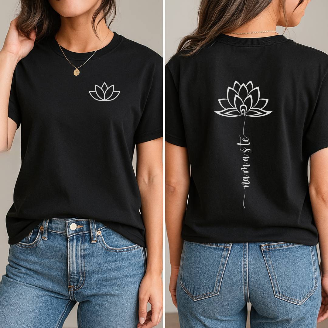 Serenity Namaste T-Shirt (Front + Back)