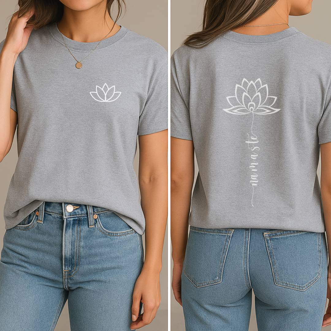 Serenity Namaste T-Shirt (Front + Back)
