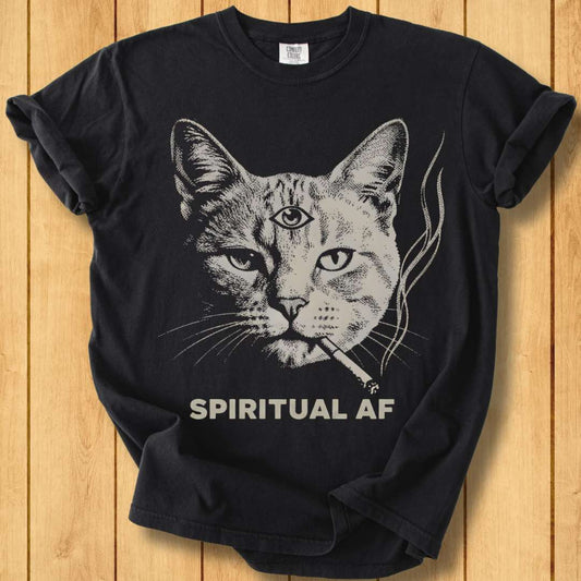 Spiritual AF Unisex Garment-Dyed T-Shirt
