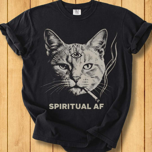 Spiritual AF Unisex Garment-Dyed T-Shirt