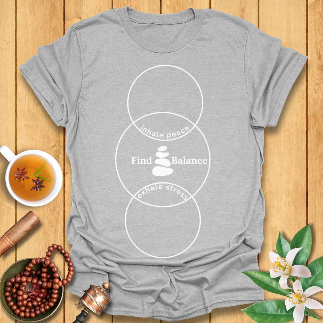 Inhale peace, Exhale stress T-Shirt