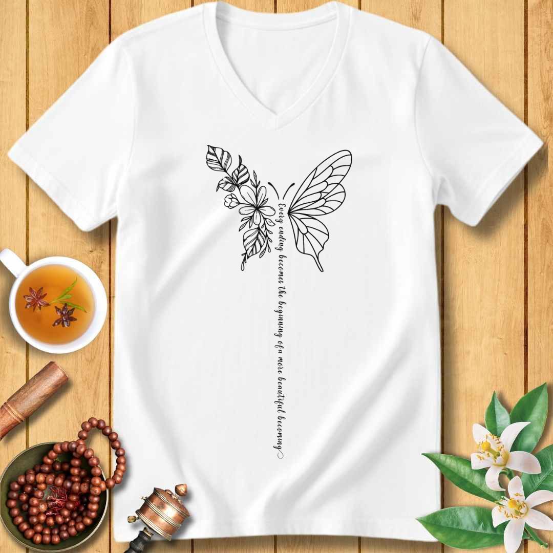 The Art of Becoming Unisex V-Neck T-Shirt