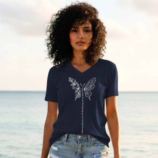 The Art of Becoming Unisex V-Neck T-Shirt