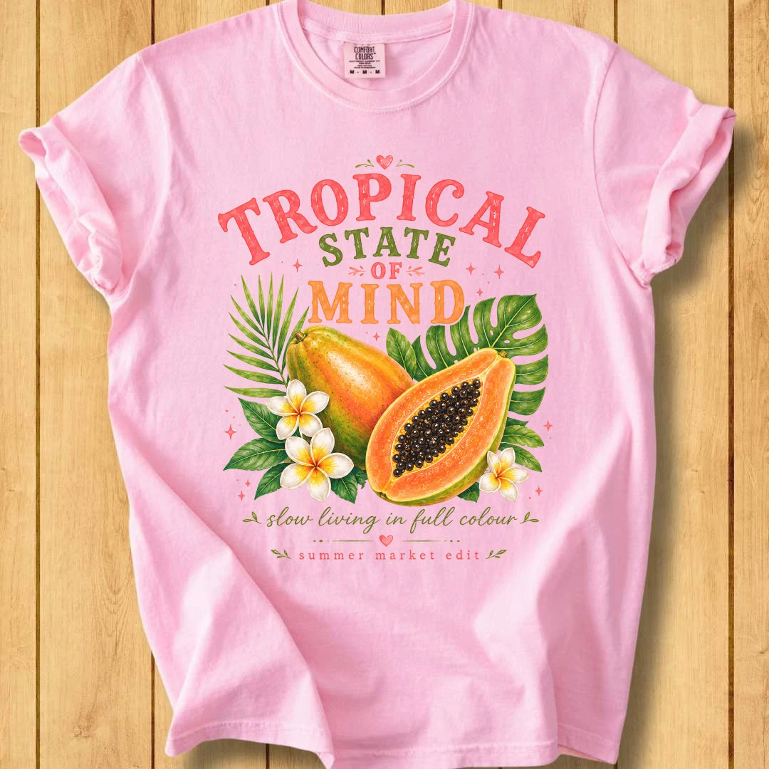 Tropical State of Mind Unisex Dyed T-Shirt