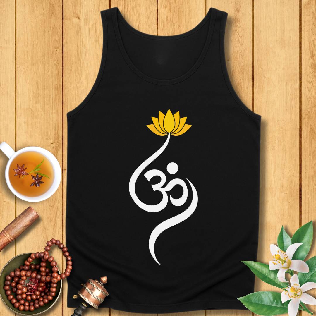 Lotus Om Symbol Unisex Jersey Tank