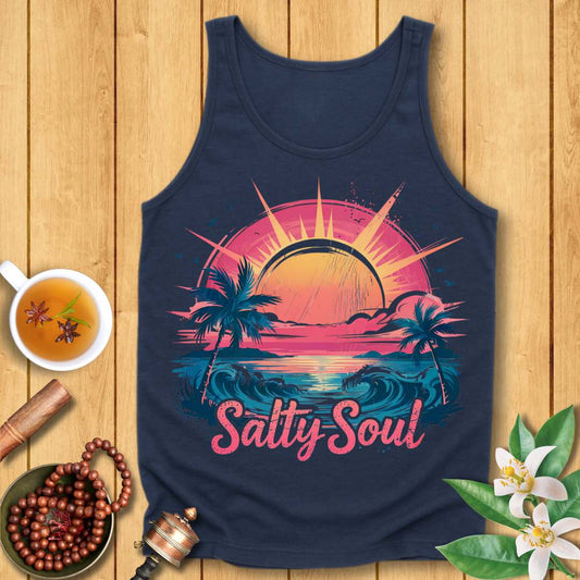 Sunset Vibes for a Salty Soul Unisex Jersey Tank