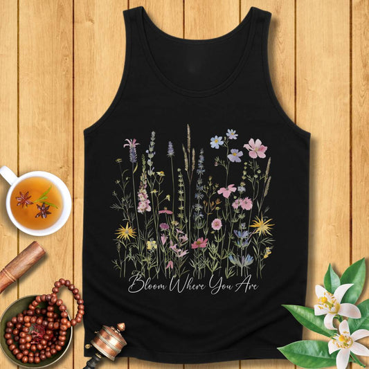 Bloom Where You Are Unisex Jersey Tank