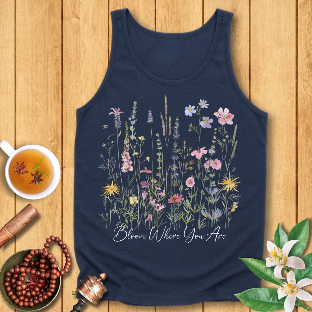 Bloom Where You Are Unisex Jersey Tank