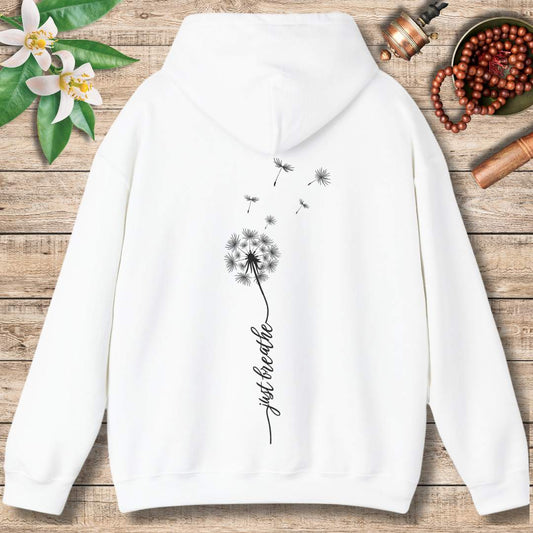 Just Breathe Dandelion (Back Only) Hoodie