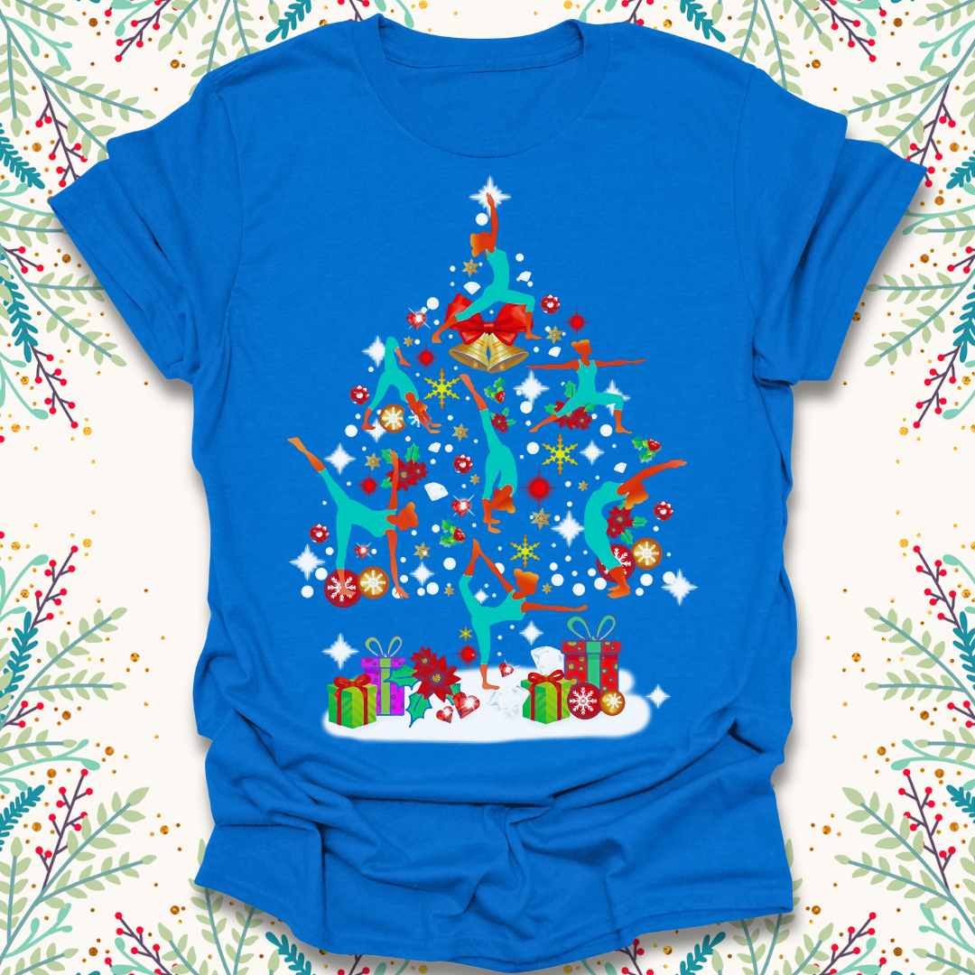 Yoga Pose Christmas Tree T-Shirt