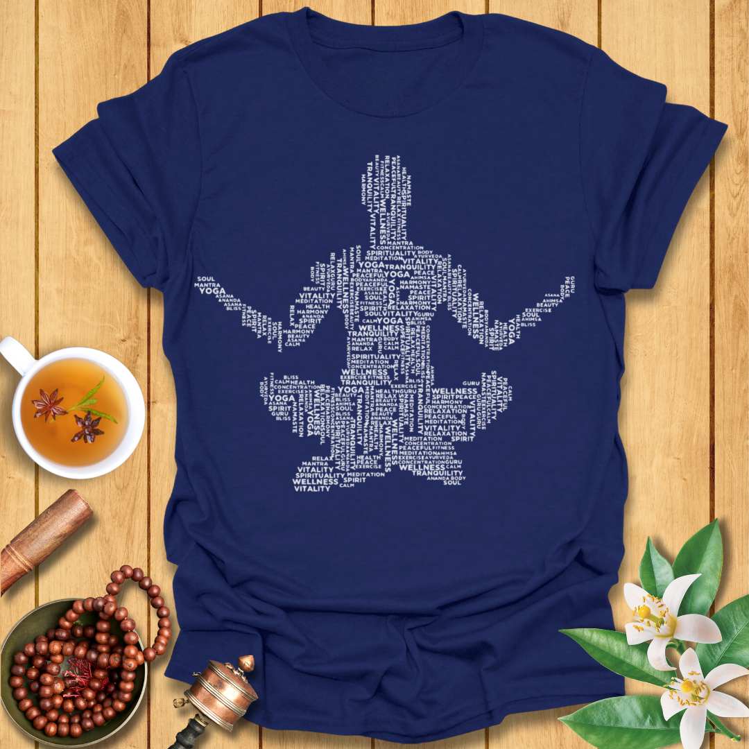 Yoga Word Cloud T-Shirt