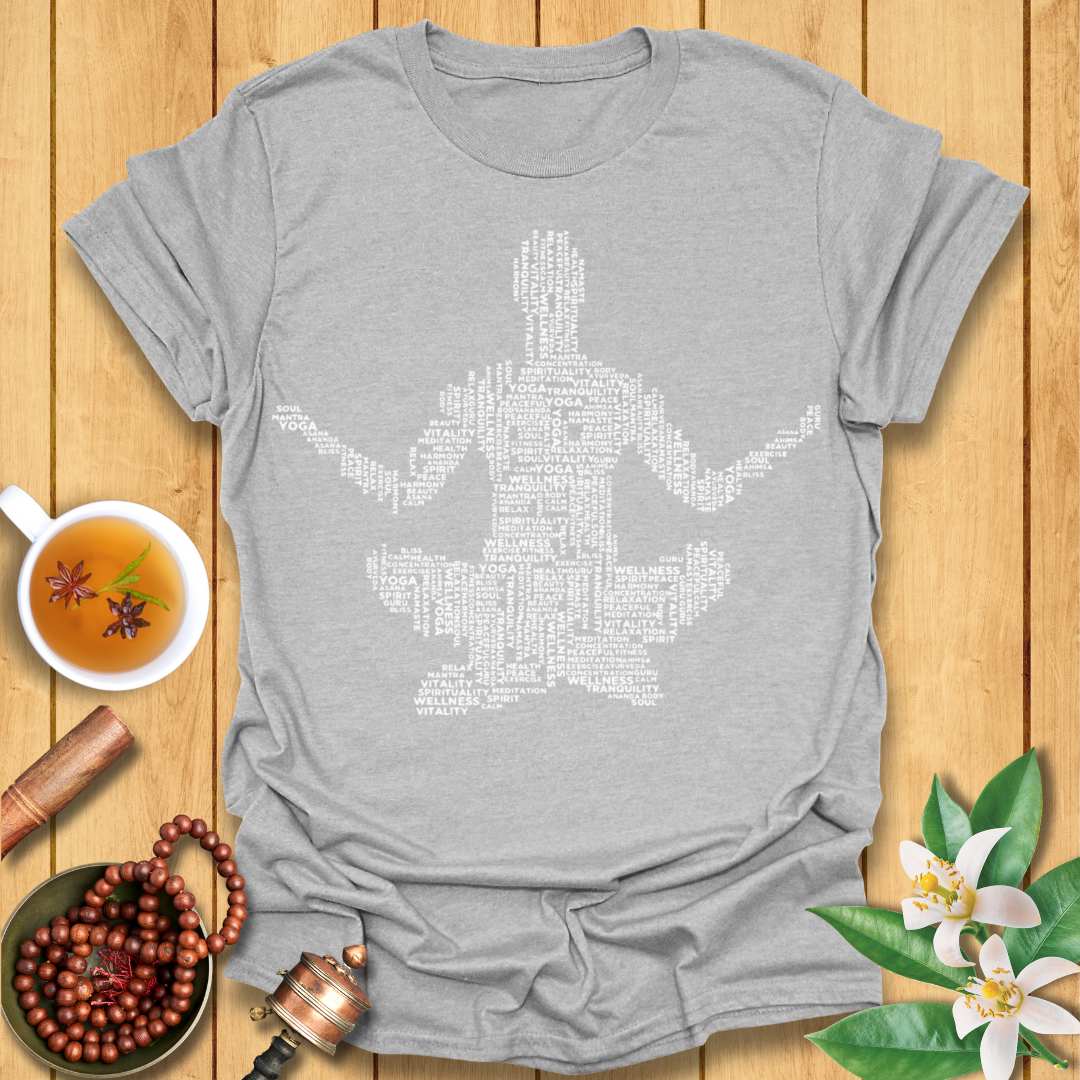 Yoga Word Cloud T-Shirt