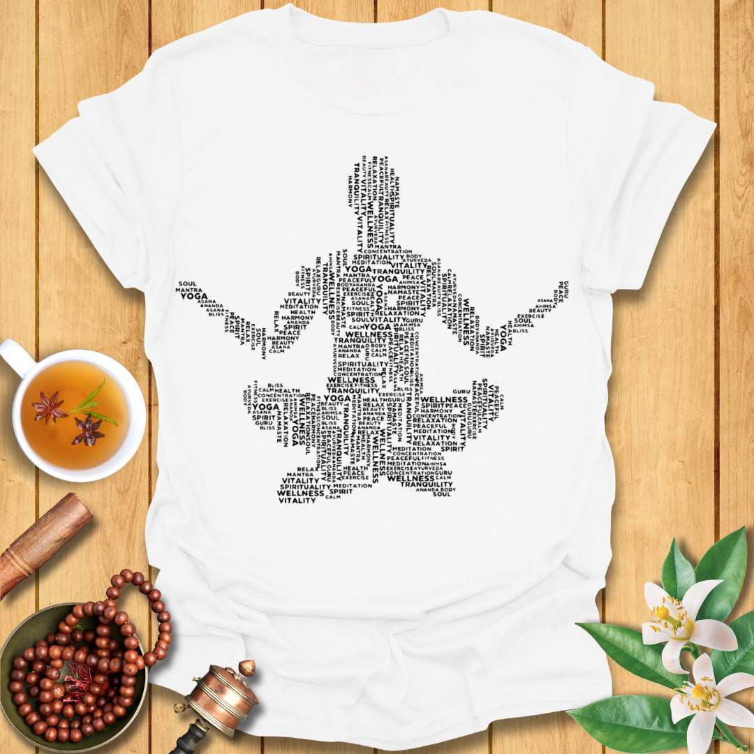 Yoga Word Cloud T-Shirt