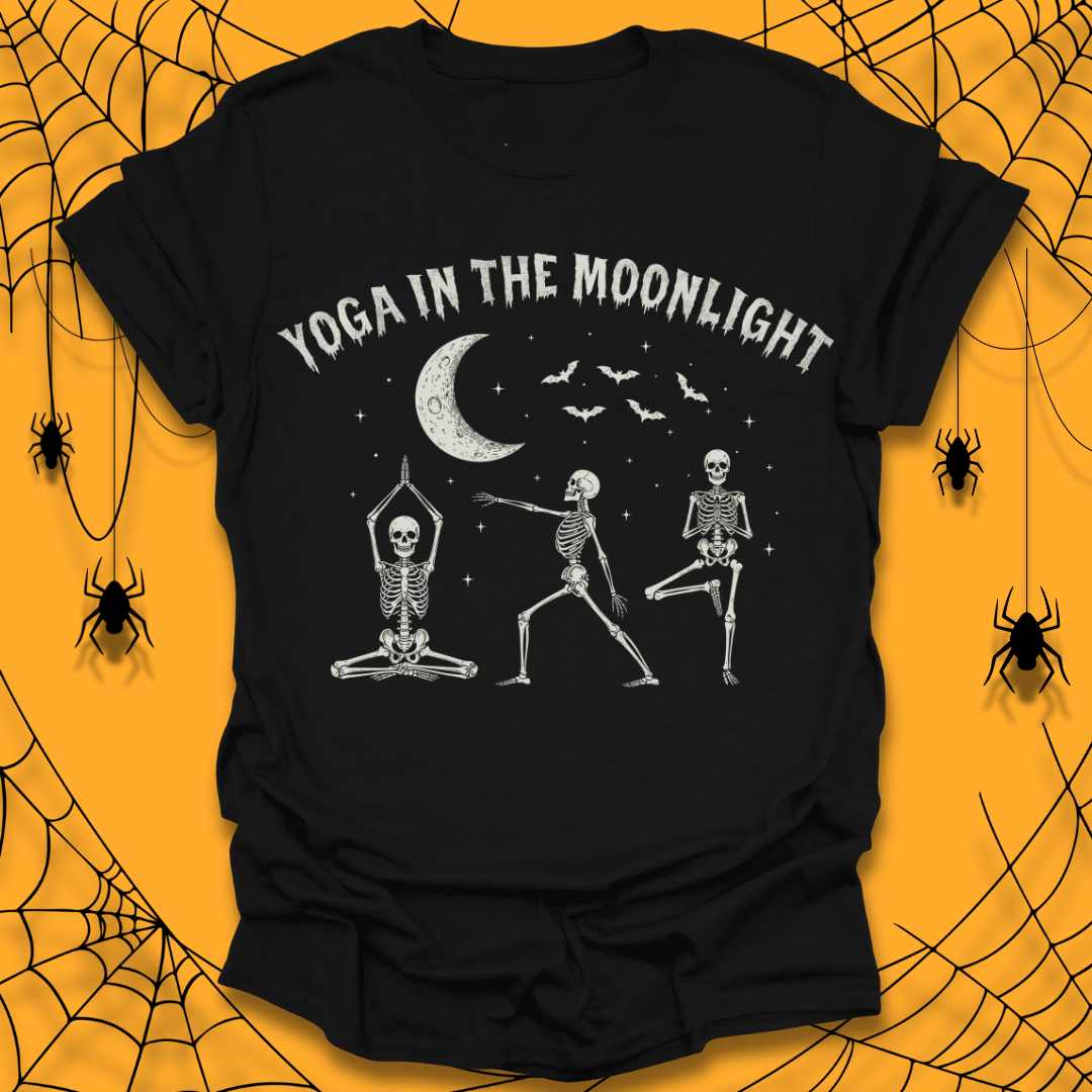 Yoga In The Moonlight Halloween T-Shirt