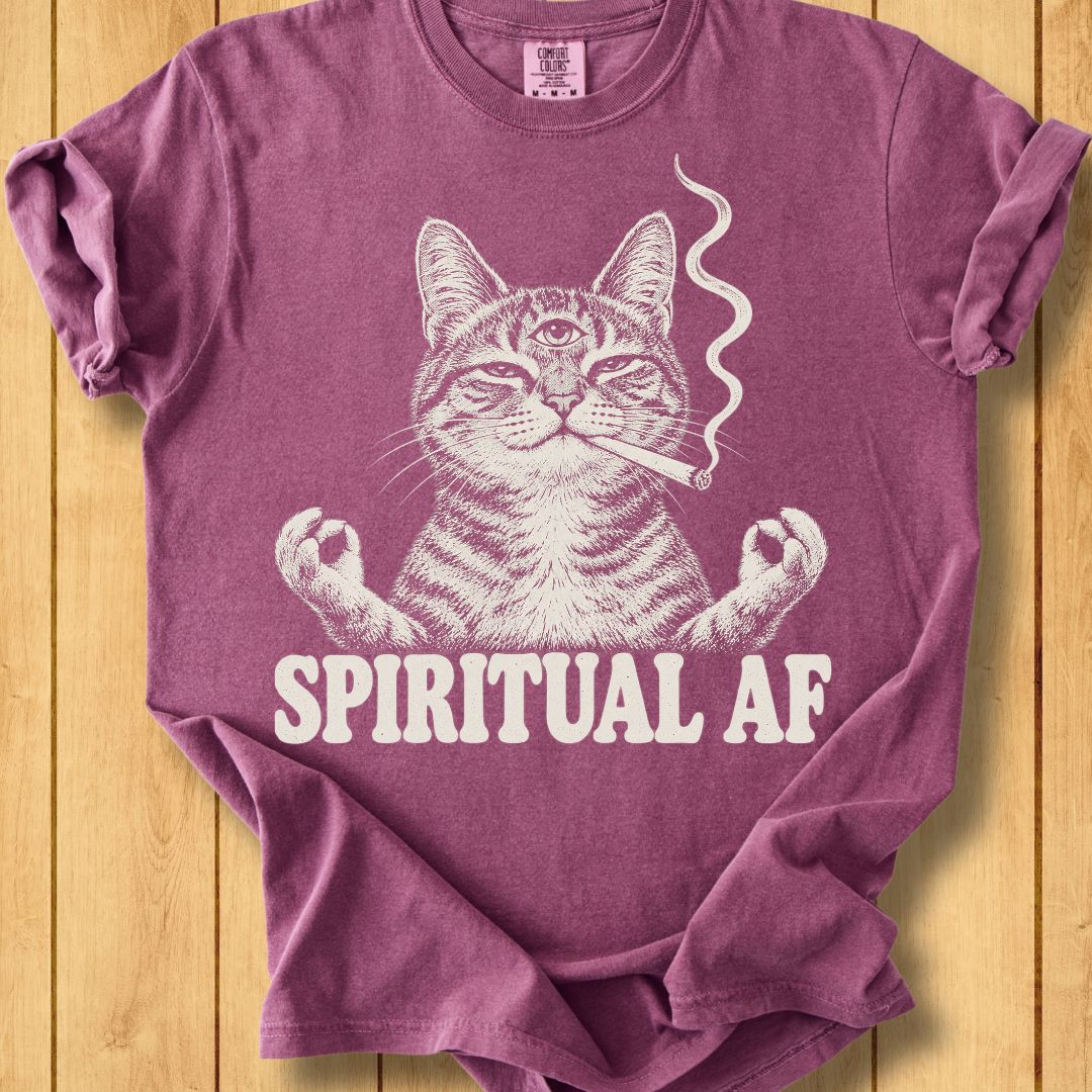 Zen Cat Unisex Dyed T-Shirt