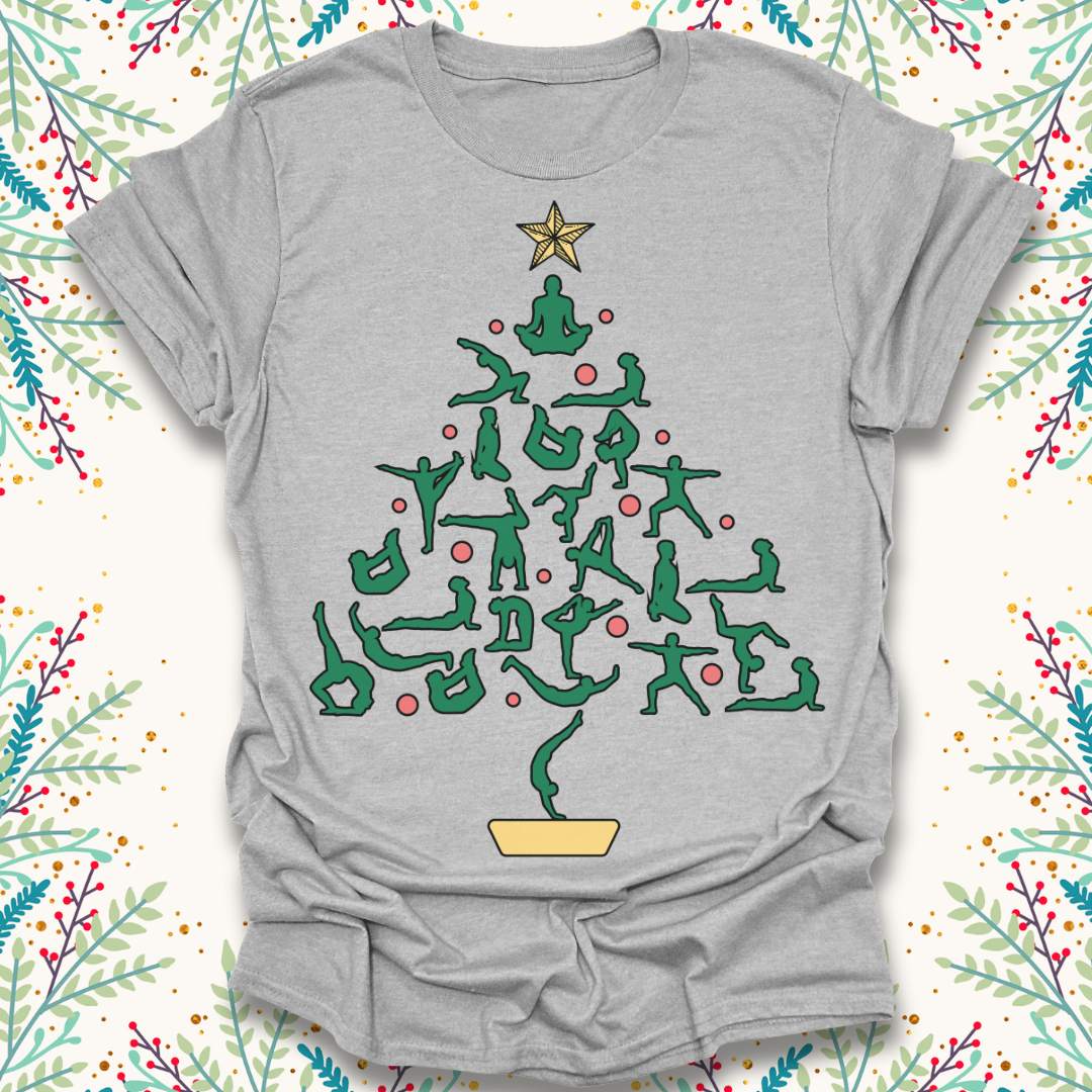 Yoga Christmas Tree T-Shirt