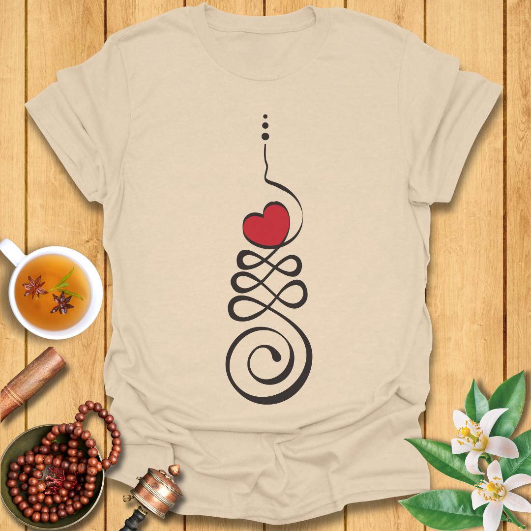 Unalome Heart Symbol T-Shirt