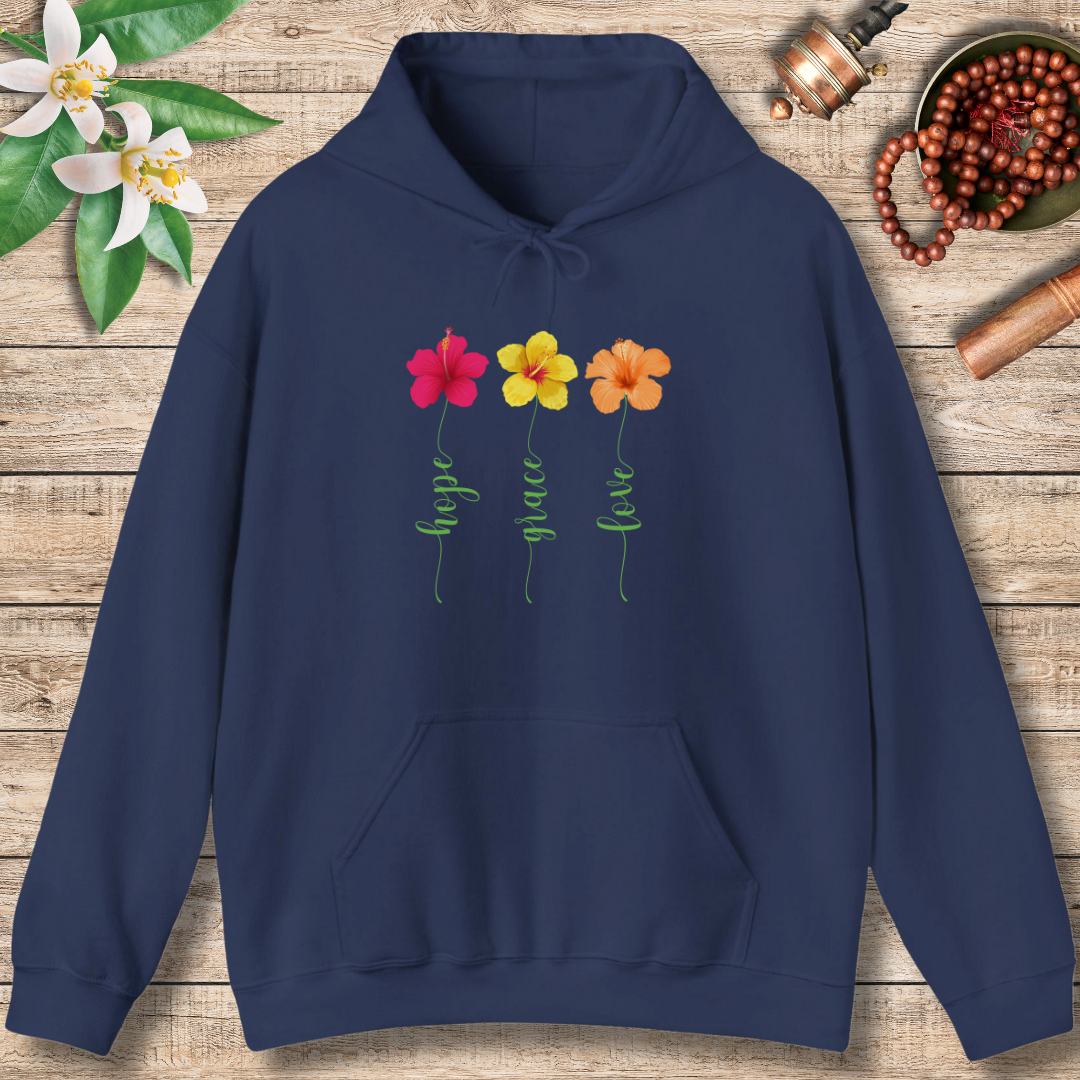 Hope, Grace, Love (Front Only) Hoodie
