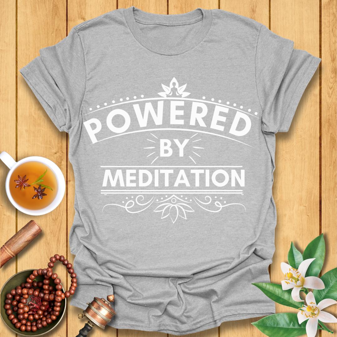 Powered by Meditation - T-Shirt