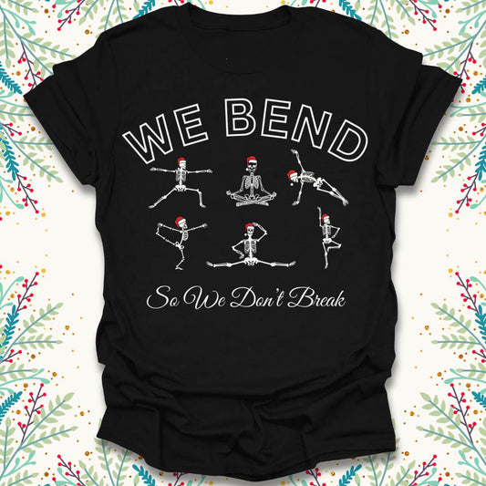 Christmas Skeletal Yoga T-Shirt