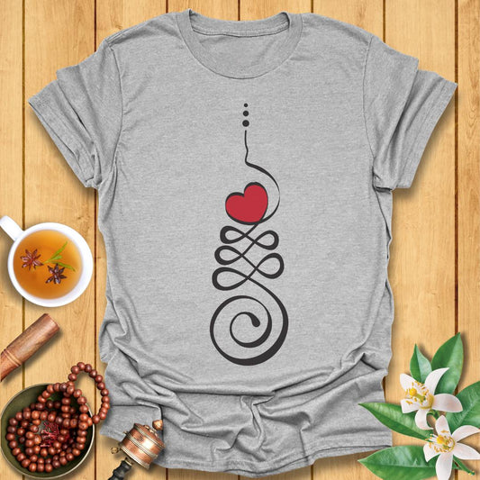 Unalome Heart Symbol T-Shirt