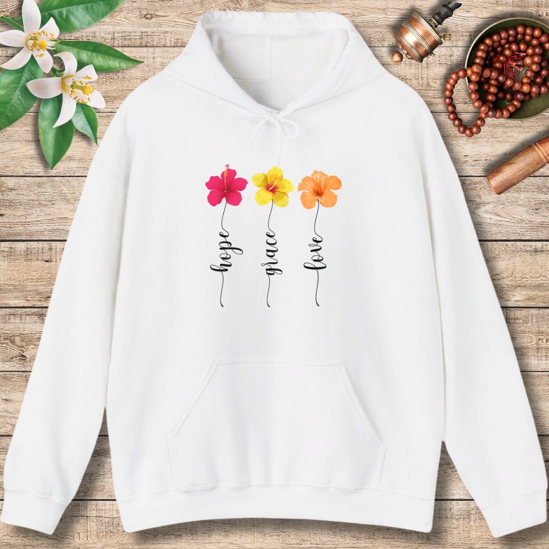 Hope, Grace, Love (Front Only) Hoodie