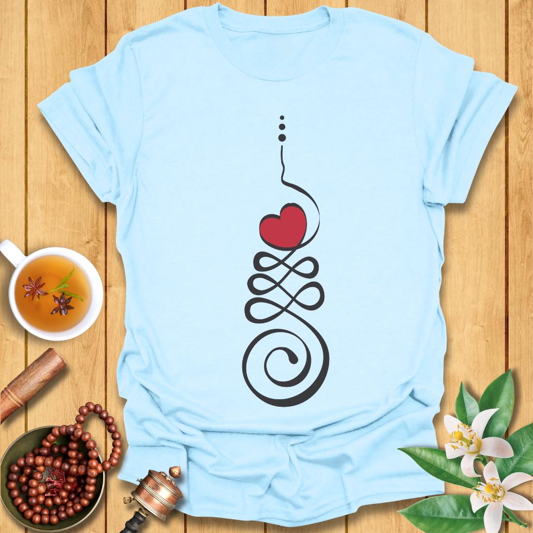 Unalome Heart Symbol T-Shirt