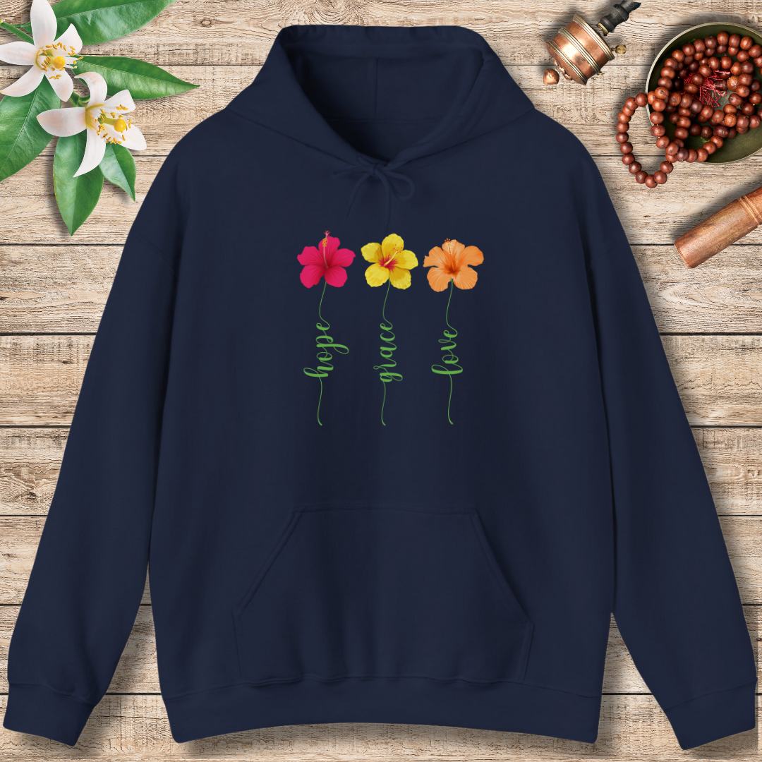 Hope, Grace, Love (Front Only) Hoodie