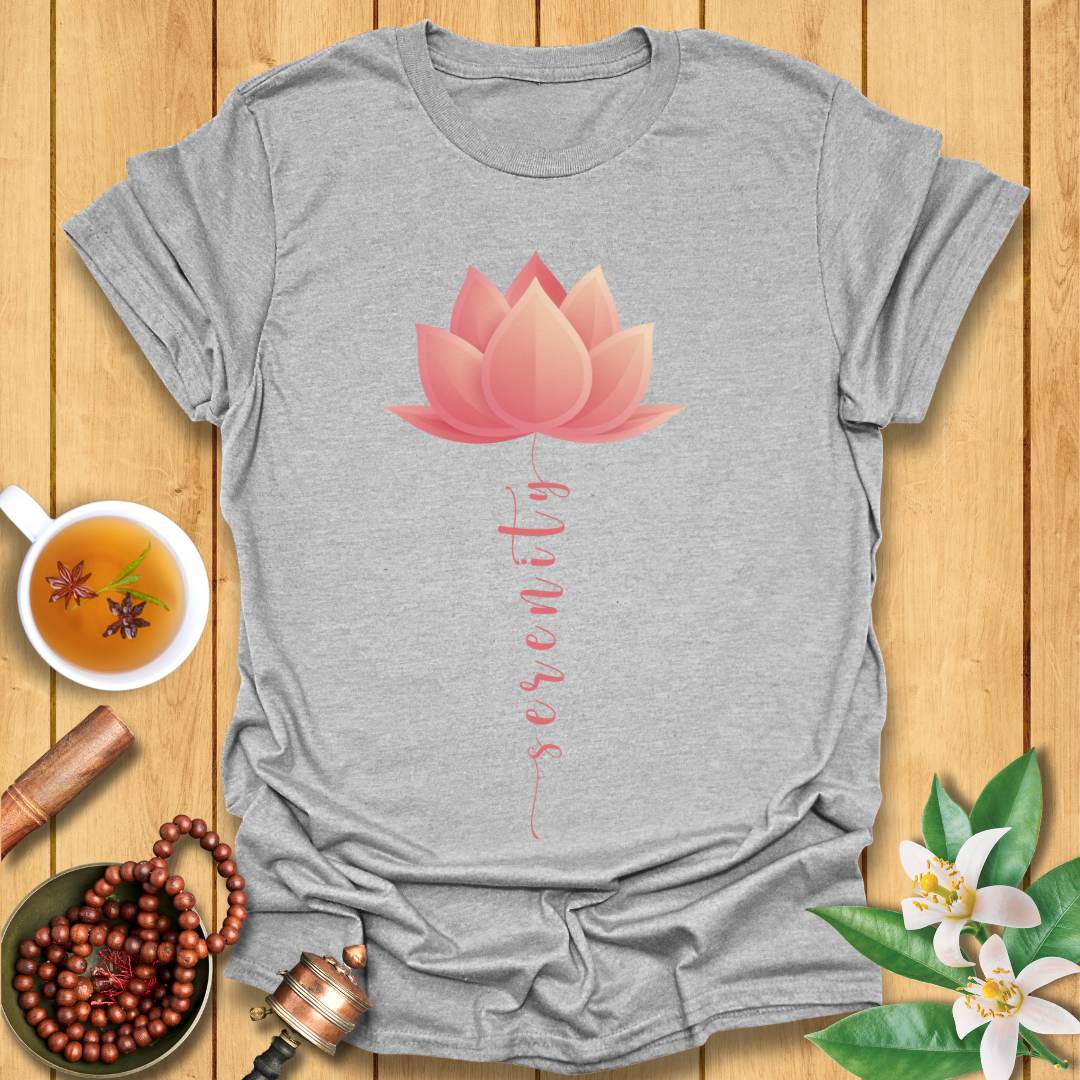 Peach Lotus Serenity T-Shirt