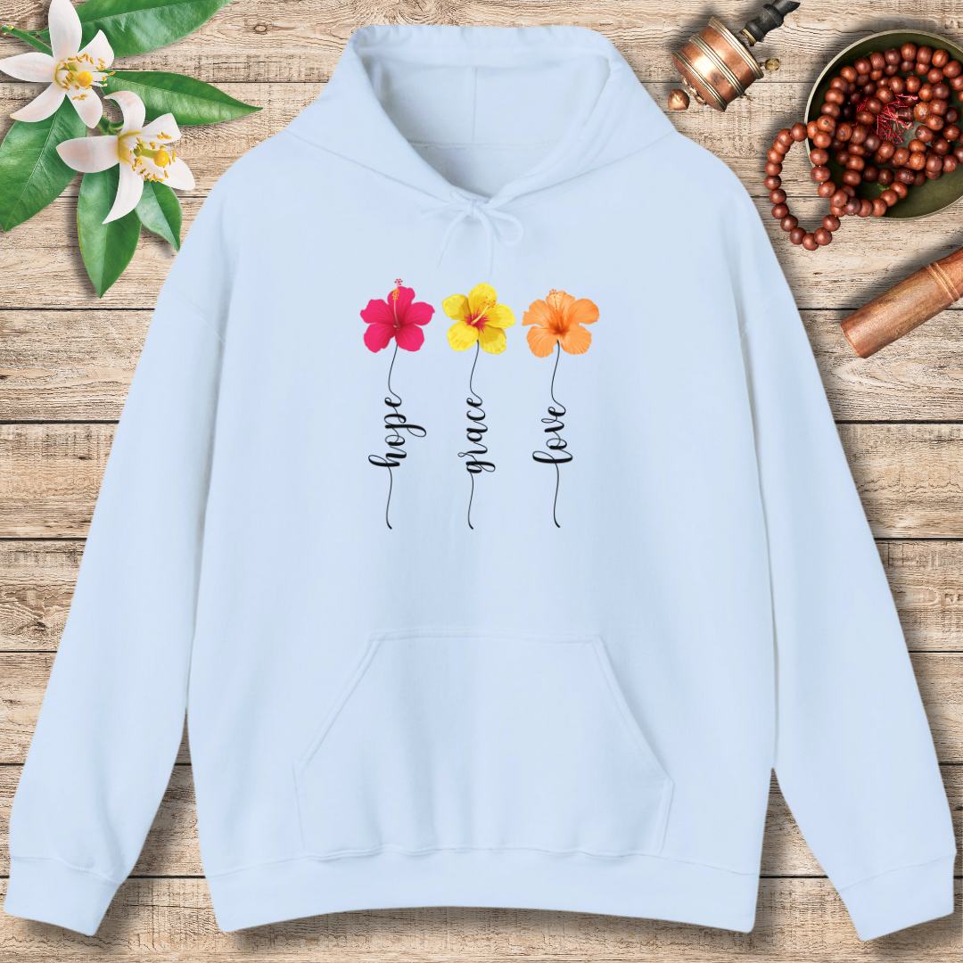 Hope, Grace, Love (Front Only) Hoodie