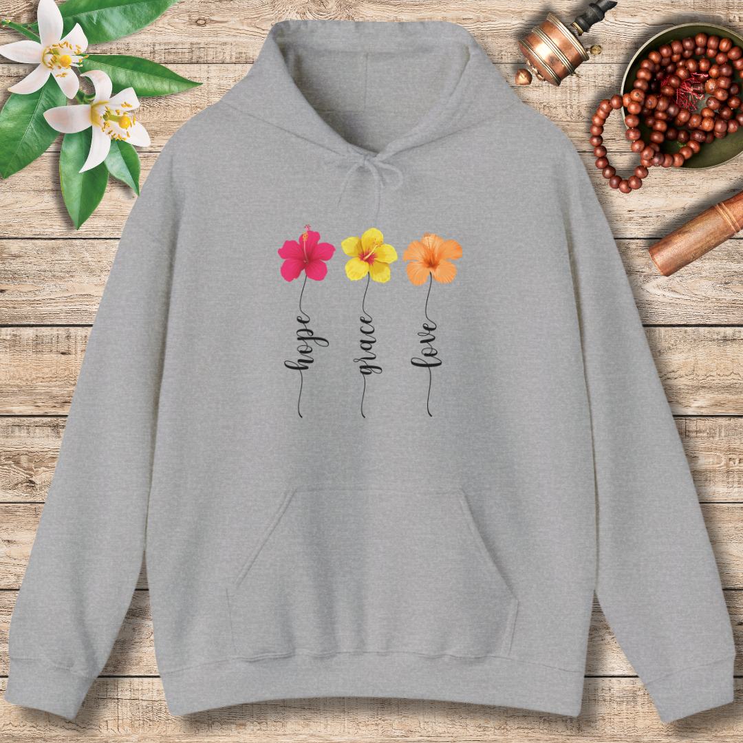 Hope, Grace, Love (Front Only) Hoodie