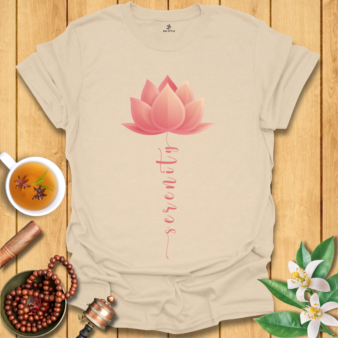 Peach Lotus Serenity T-Shirt