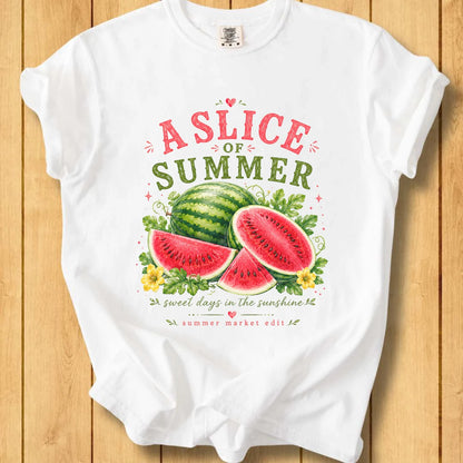 A Slice of Summer Watermelon Unisex Dyed T-Shirt