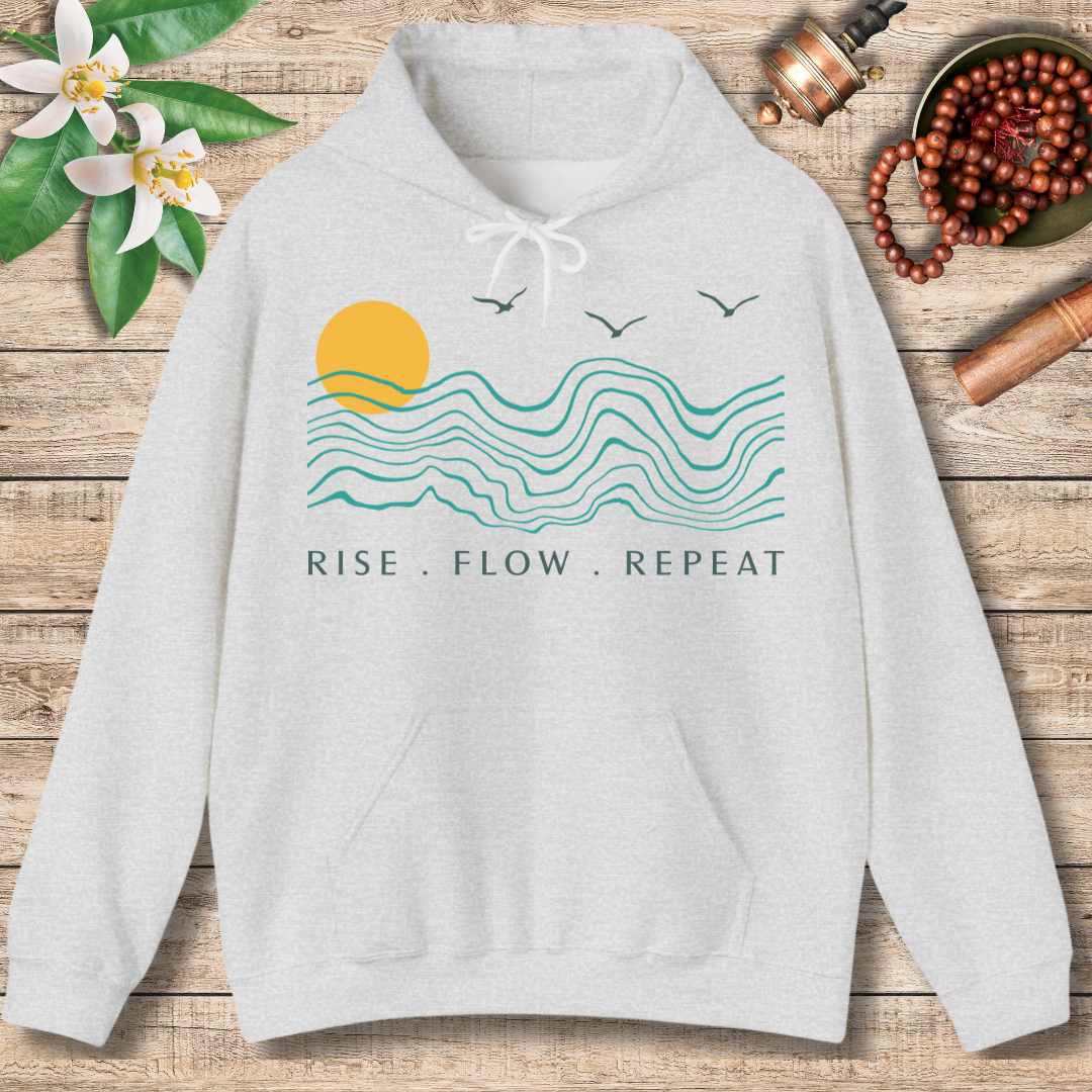 Rise. Flow. Repeat (Front) Hoodie