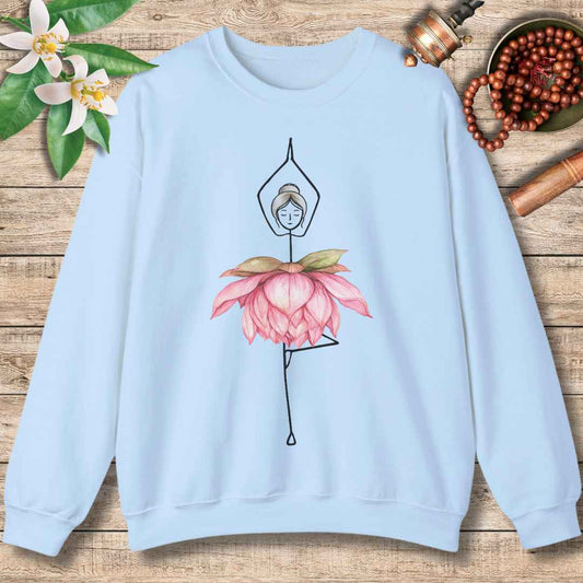 Blooming Yoga Pose Sweatshirt