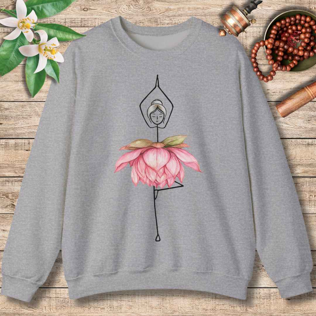 Blooming Yoga Pose Sweatshirt