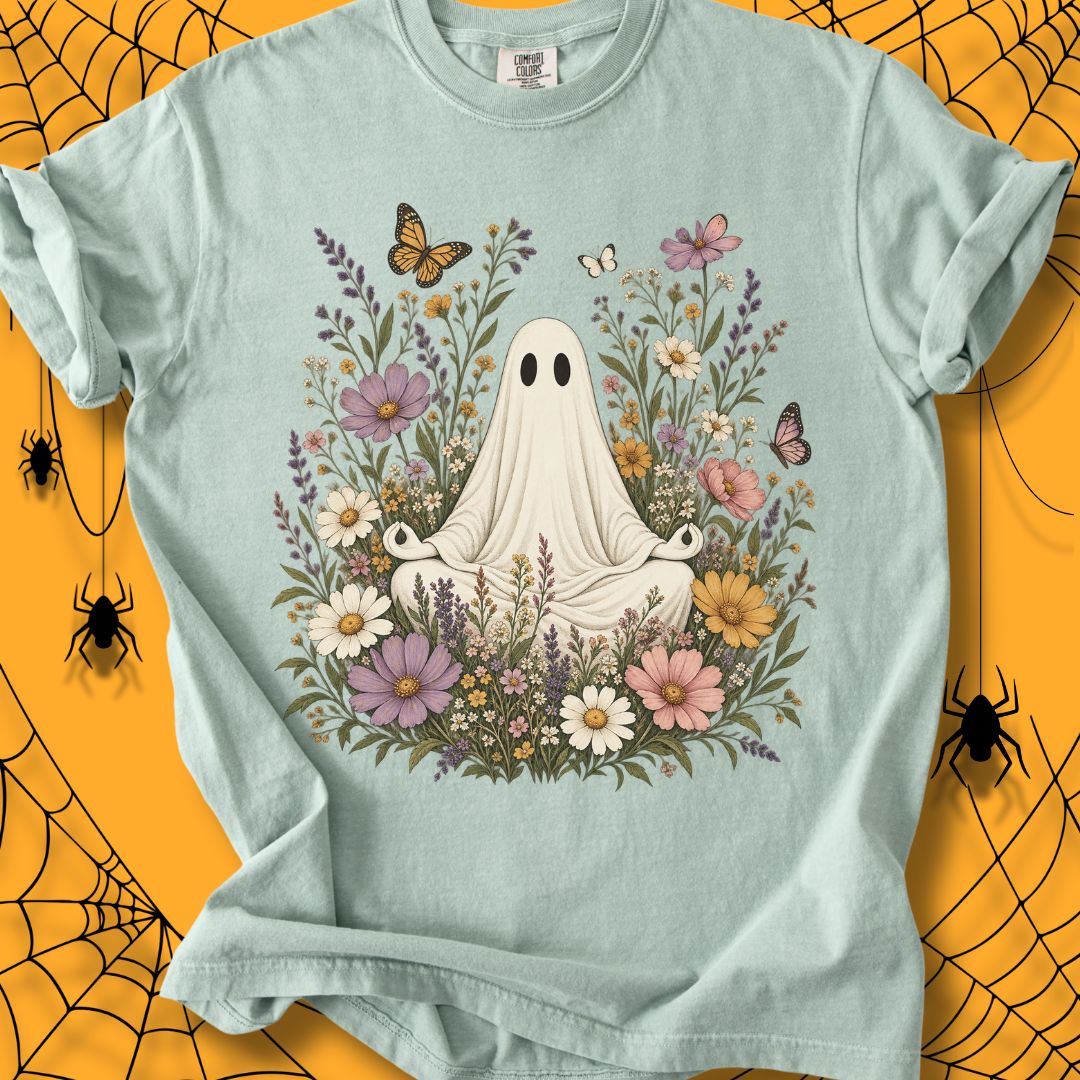 Blooming Spirit Halloween Unisex Dyed T-Shirt