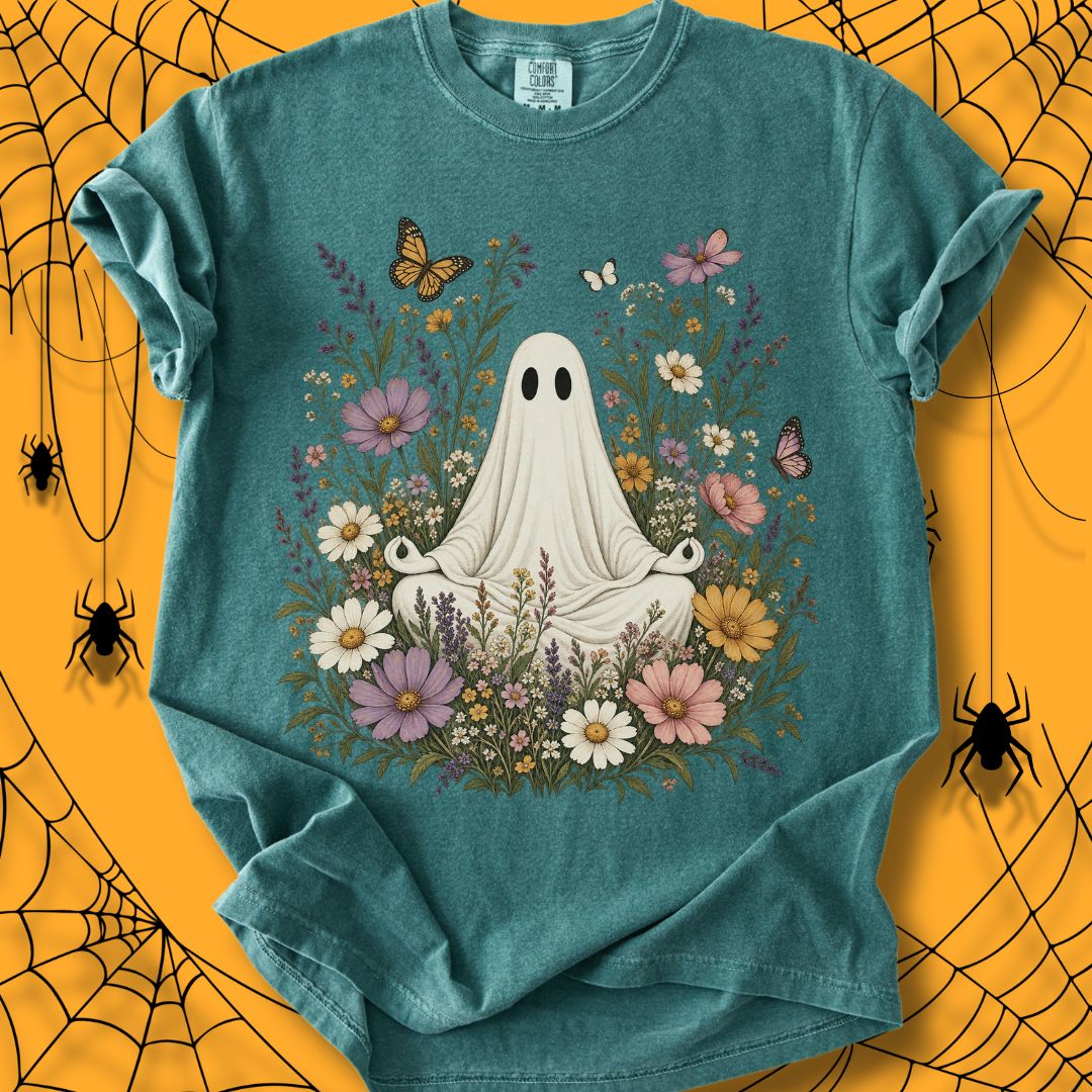 Blooming Spirit Halloween Unisex Dyed T-Shirt