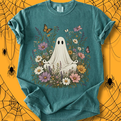 Blooming Spirit Halloween Unisex Dyed T-Shirt