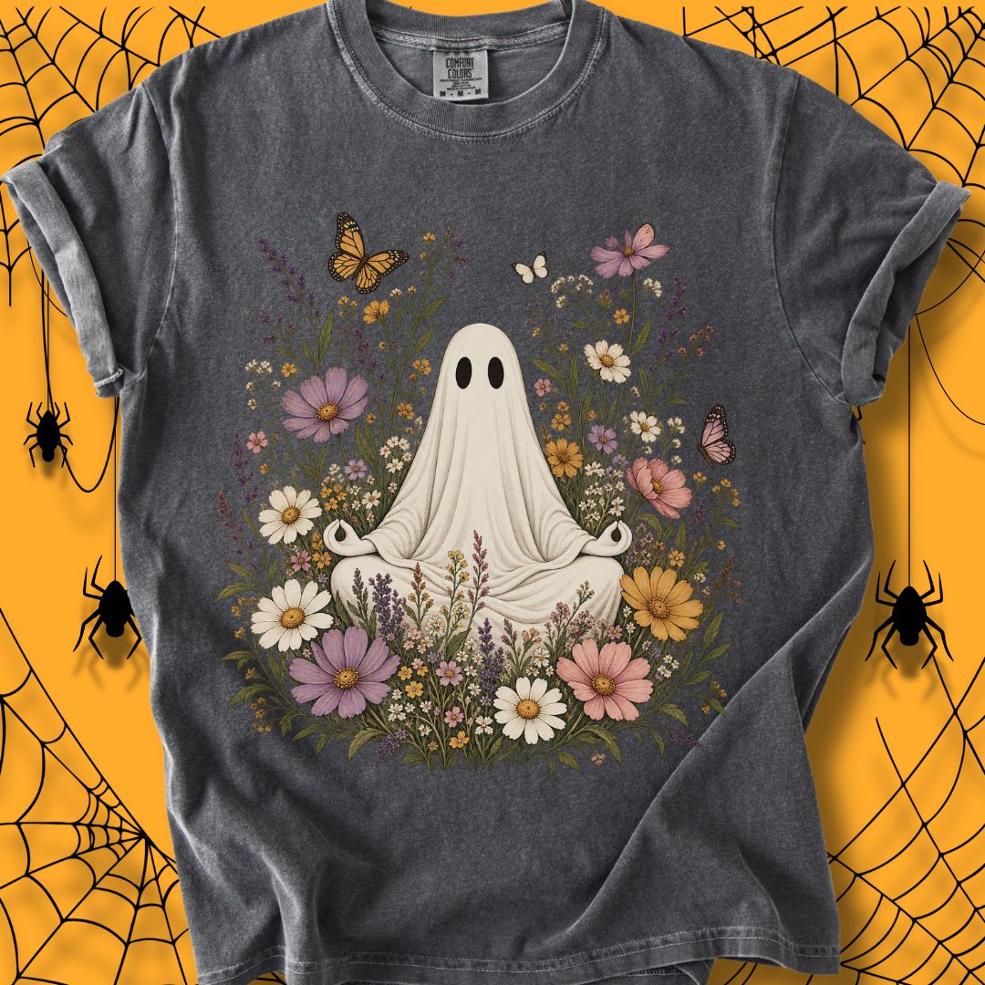 Blooming Spirit Halloween Unisex Dyed T-Shirt