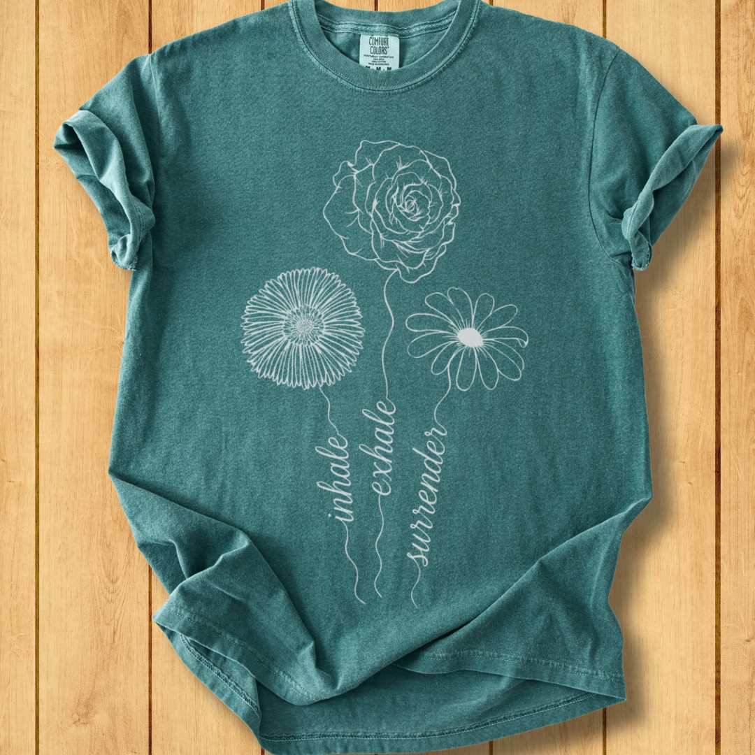 Inhale Exhale Surrender Unisex Dyed T-Shirt
