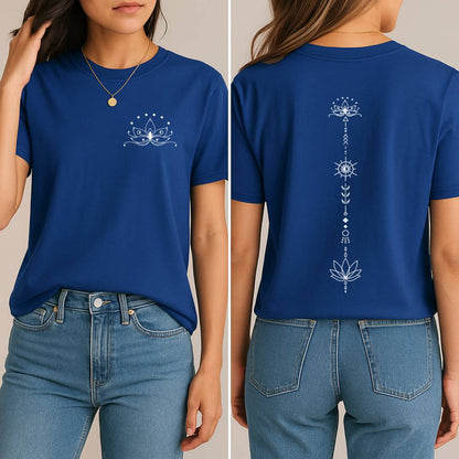 Boho Lotus T-Shirt (Front + Back)
