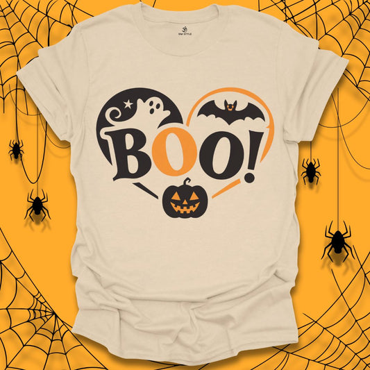 Boo! Fun and Spooky Halloween T-Shirt