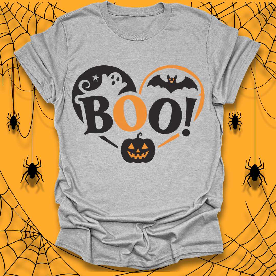 Boo! Fun and Spooky Halloween T-Shirt