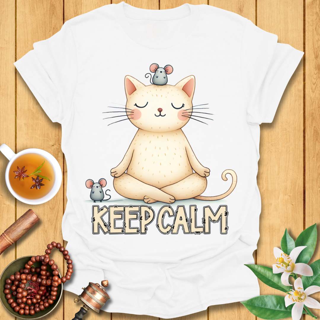 Cat Meditation T-Shirt