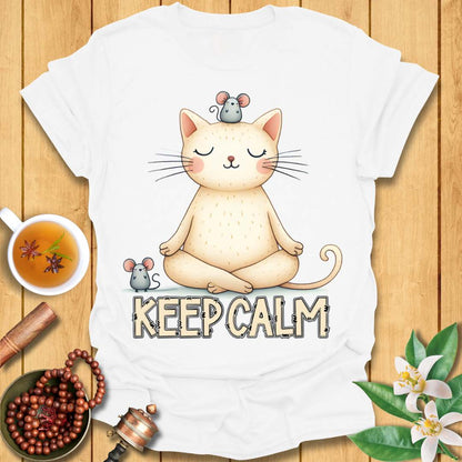 Cat Meditation T-Shirt