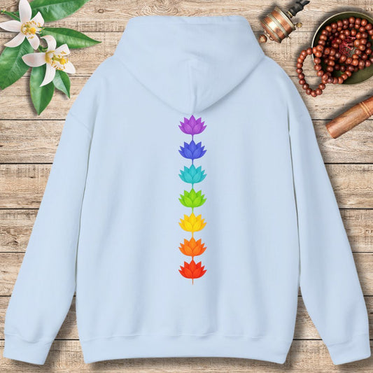 Chakra Flowers (Back Only) Hoodie